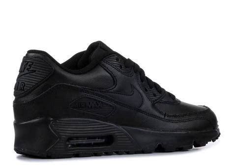 nike air max 90 leather gs 833412-001 zwart